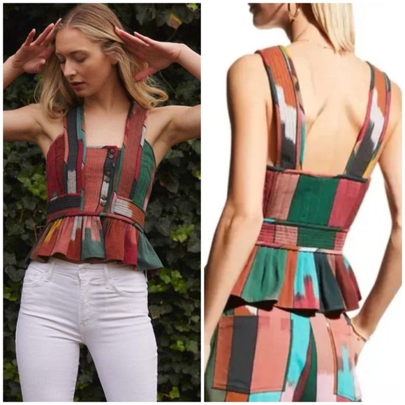 Ulla Johnson Andira Top in Souk SZ US 2 - Picture 7 of 8